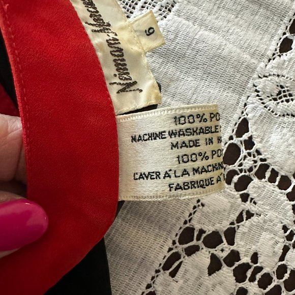Neiman Marcus Dress Size 6- Gently worn- Red/Black/Taupe - Picture 9 of 11